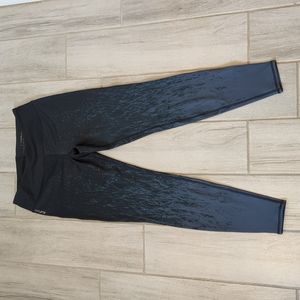 Hylete Womens Leggings, Stretch Athletic Workout Yoga Leggings, Sz M Black/Grey